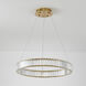 Canada LED 24 inch Gold Chandelier Ceiling Light
